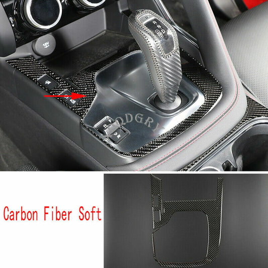 Carbon Fiber Inner Gear Shift Box Panel Cover Trim for Jaguar E-PACE 2018-2021