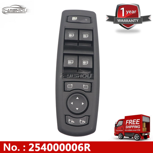 254000006R Electric window switch for Renault Megane Laguna Fluence 08-16