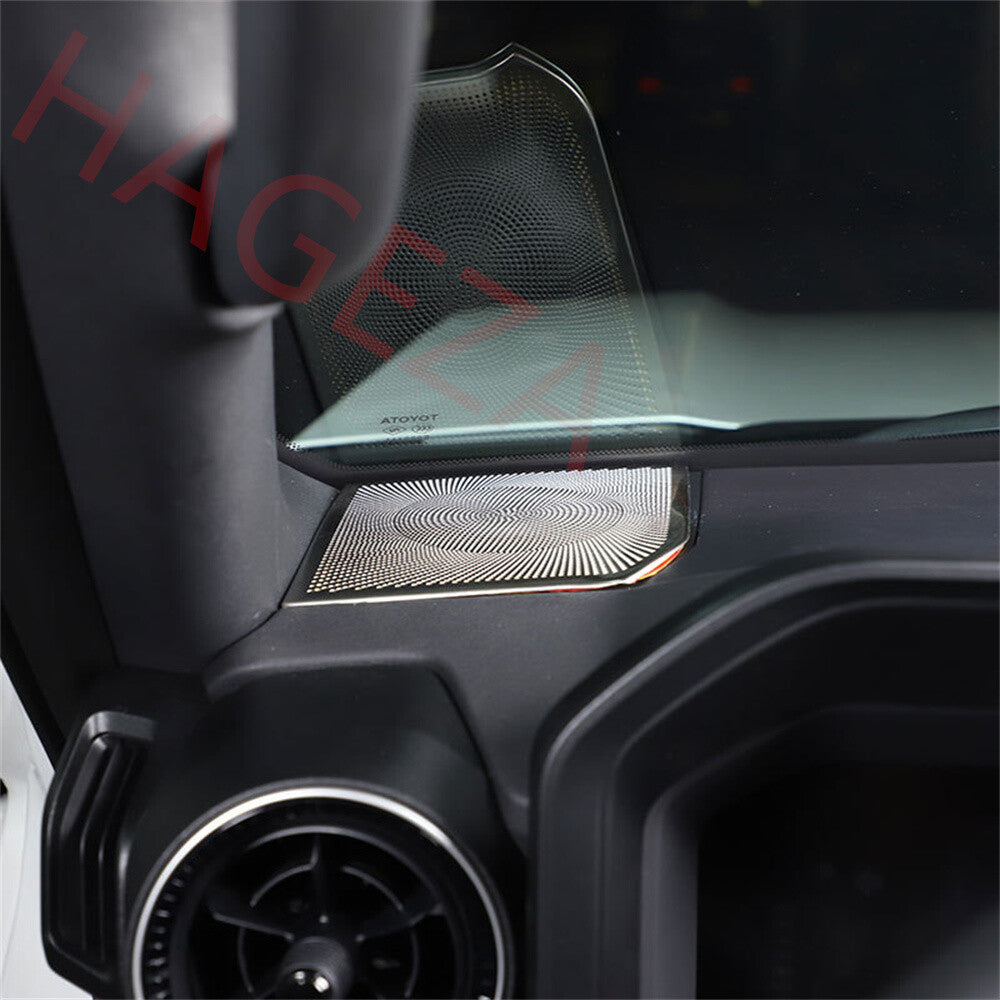 Steel Silver Dashboard Air Vent Dust Net Cover For Toyot@ for Land Cruiser LC250 24+