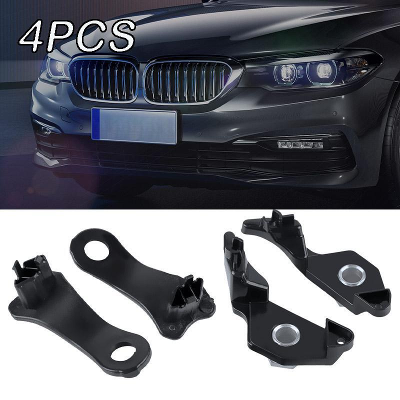 4X LH+RH Headlight Brackets Repair Set for BMW E60 E61 525i 530i 540i 545i 550i