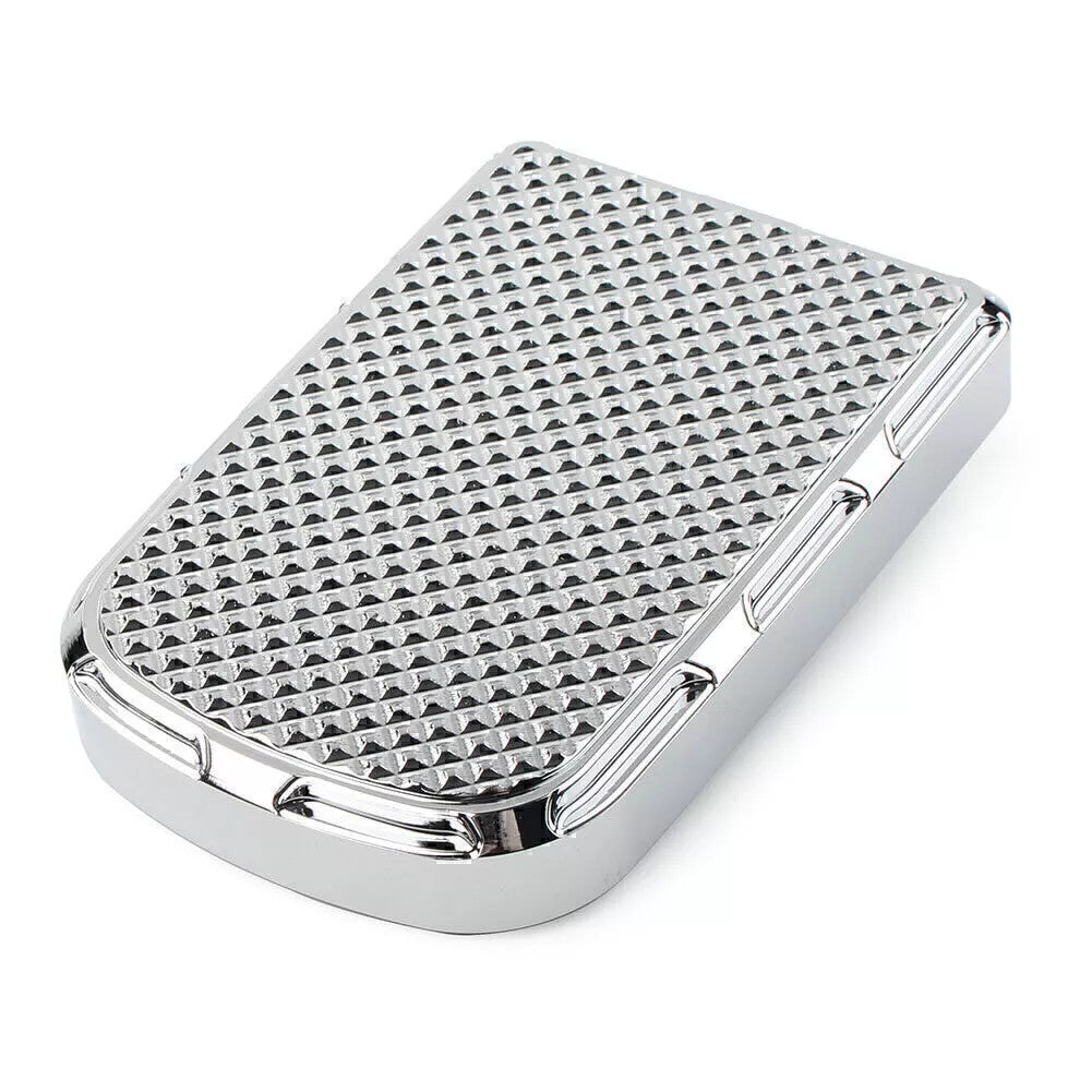 Chrome Large Brake Pedal Pad Cover for Harley Touring 86-17 FL Softail Trike FLD
