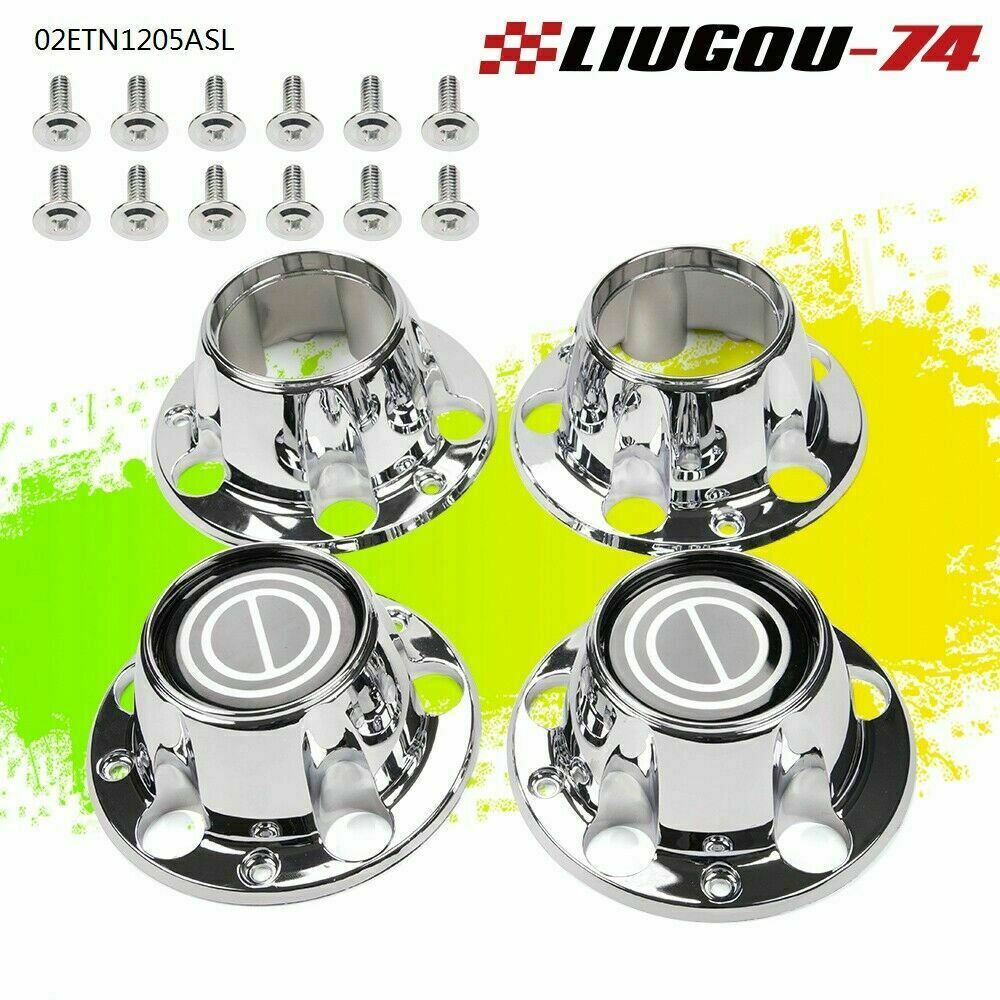 Fits 1980-96 BRONCO for FORD F-150/F150 Van Wheel Hub 4x4 Center Cap Set with 2 Open-Type