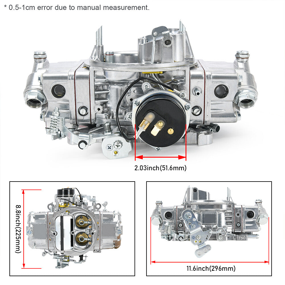 Electric Choke Quick Fuel Carburetor BR-67213 Brawler Street Series 750 CFM