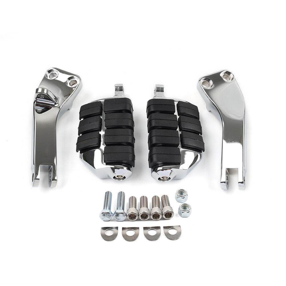 Passenger Foot Pegs Mount Bracket Kit for Harley Dyna Street Fat Bob FXDF FXDB