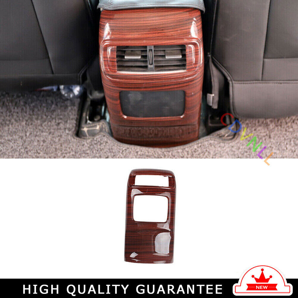 Rear Air Outlet Anti-Kick Panel Trim for Honda CRV CR-V 2017-2022 Red Wood Grain