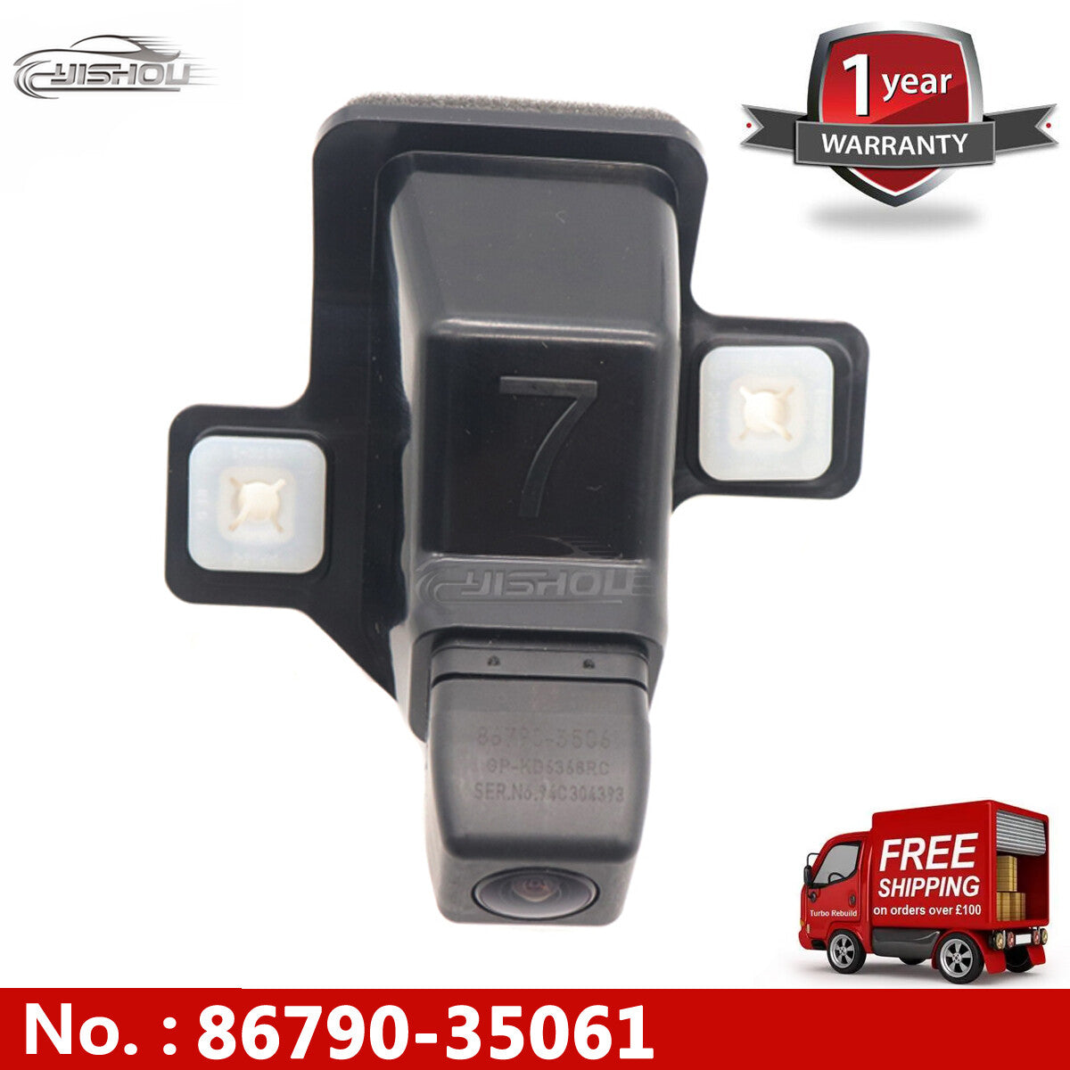 Rearview backup park auxiliary camera 8679035061, suitable for Toyota 4Runner 2016-2019.