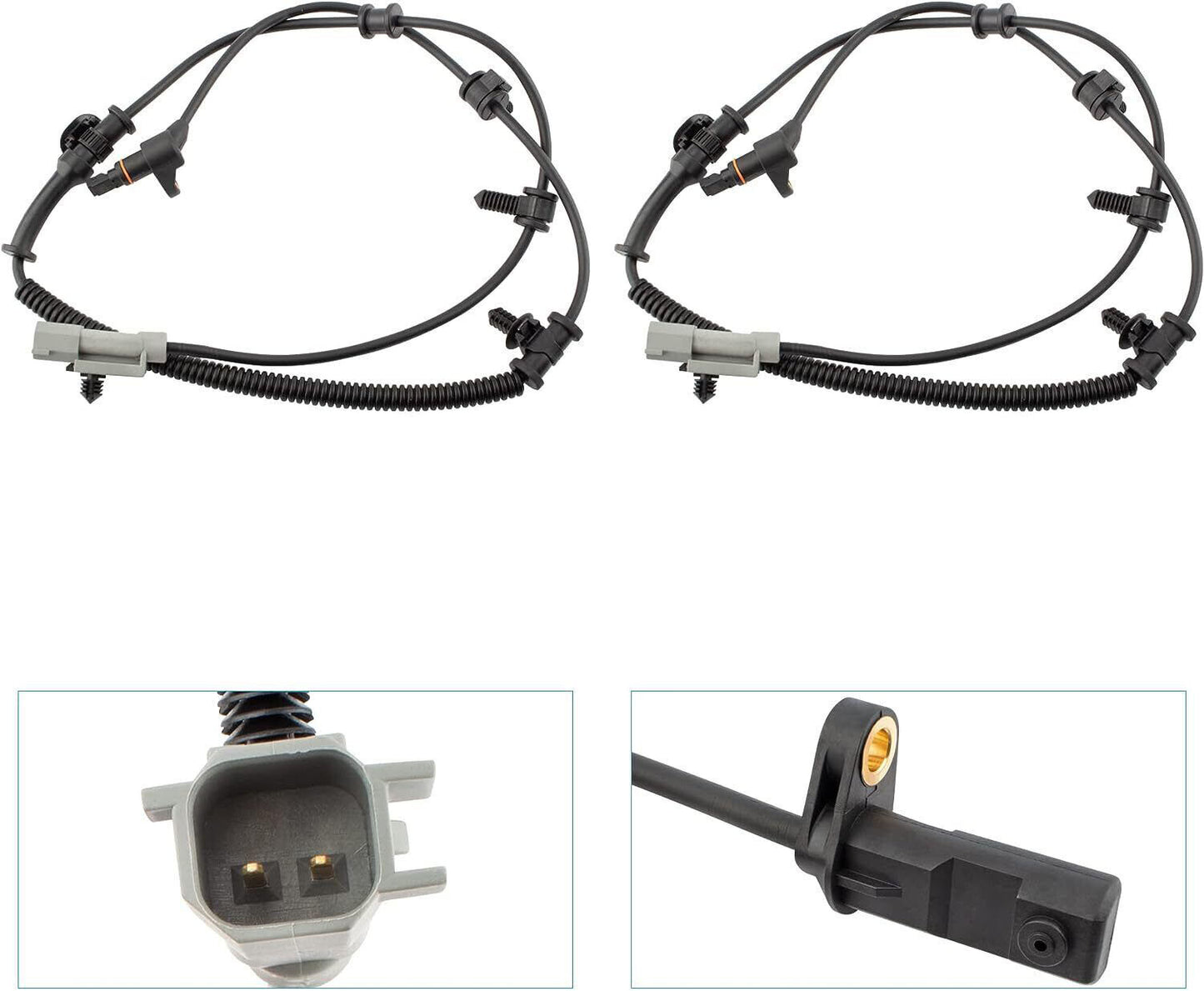 Front And Rear ABS Speed Sensor 4Pcs New Fits for Jeep Grand Cherokee 2005-2010