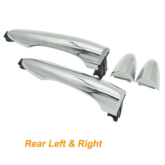 2Pcs Outside Chrome Door Handle Rear Left Right Side for Kia Sportage 2011-2016