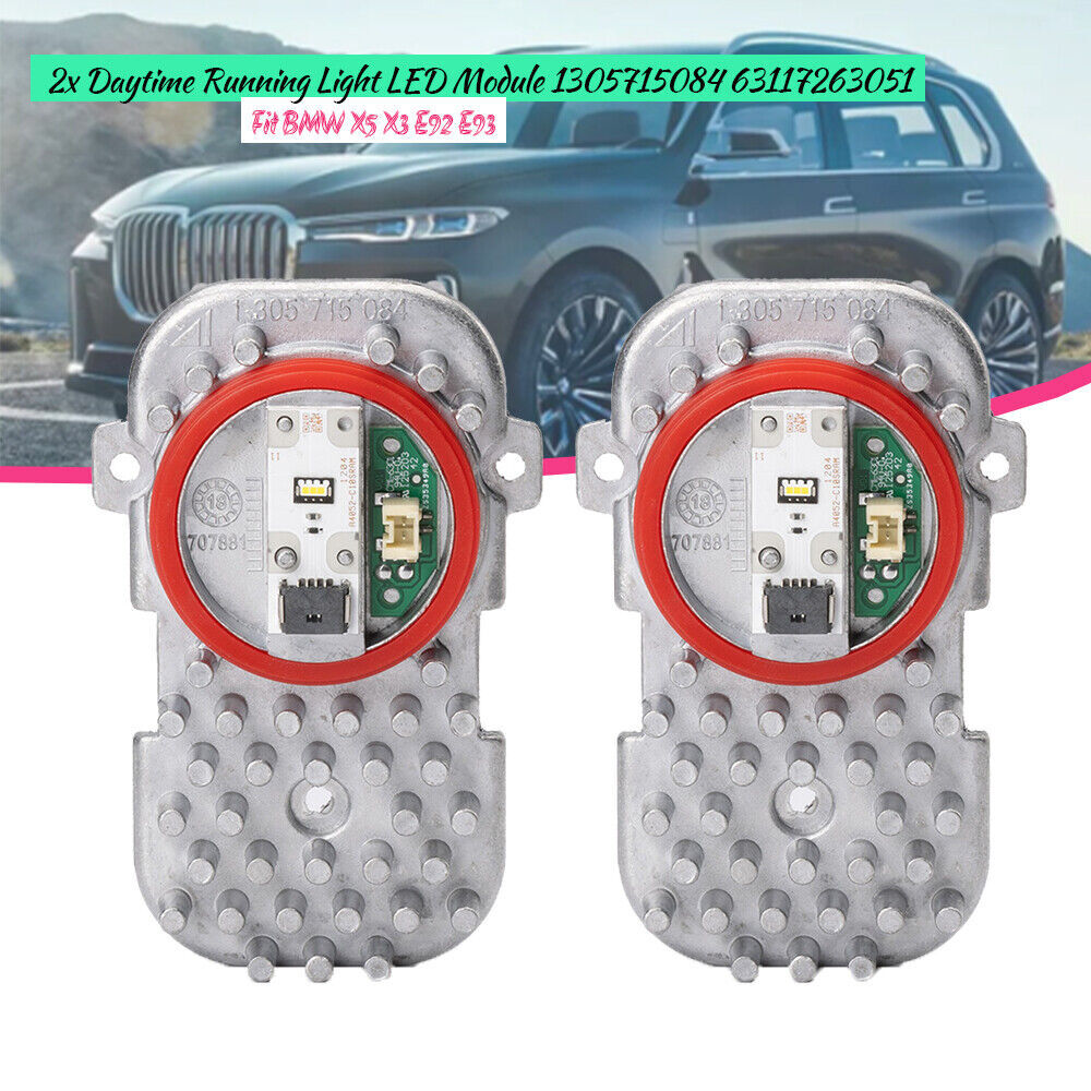 2x for BMW X3 X5 DRL Daytime Running Lamp LED Light Control Module Unit Computer