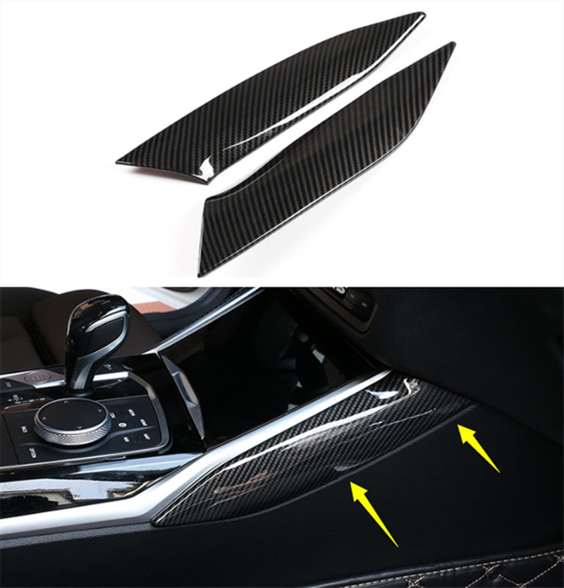 Carbon fiber Gear Shift Decor Stripe Cover Cover for BMW 3 Series G20 2019 2020