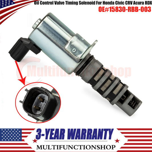 New Variable Valve Timing (VVT) Solenoid for Honda CR-V for Civic for Acura TSX for RDX ILX