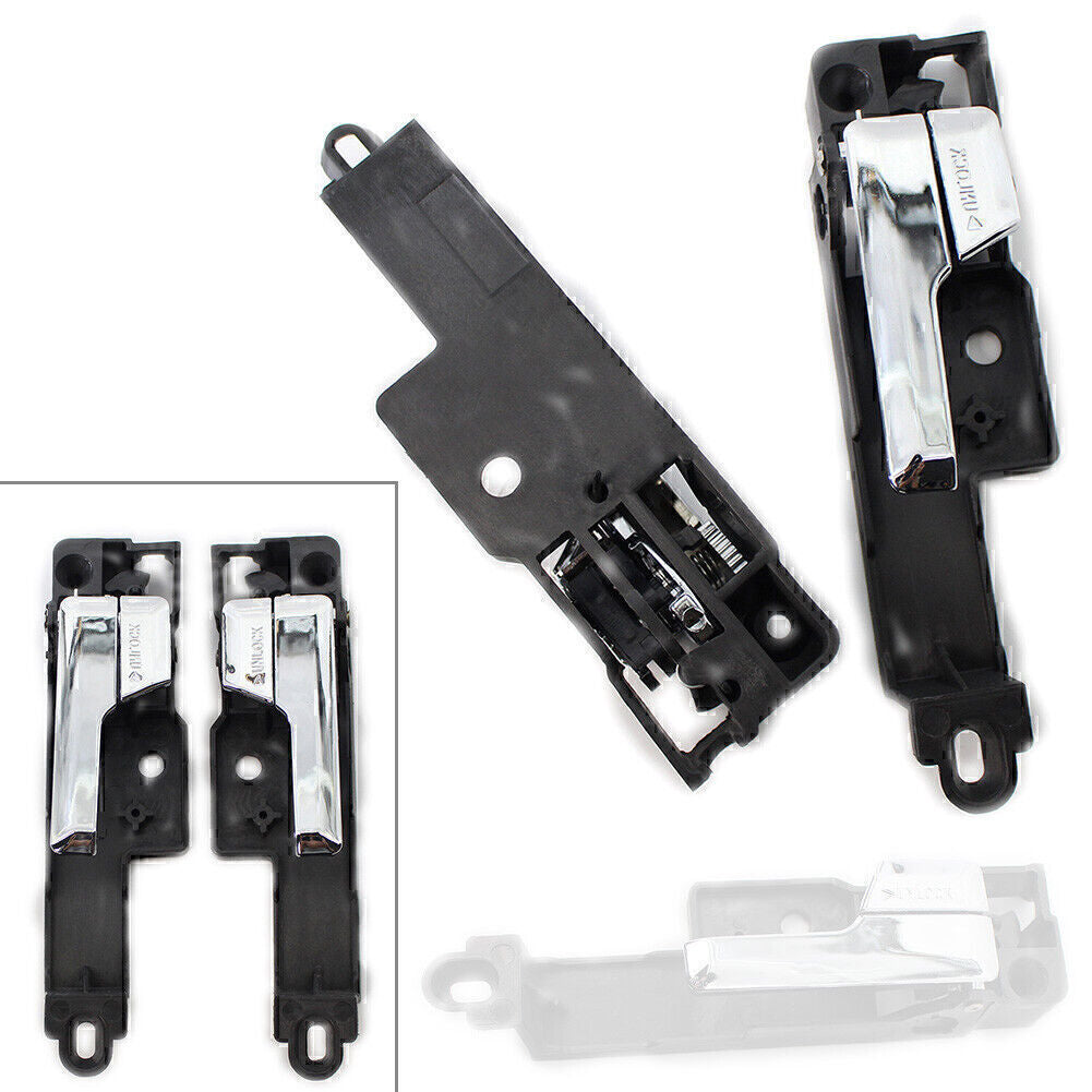 Pair Chrome Front Left  Right Interior Door Handle For 2006-2012 11Ford Fusion