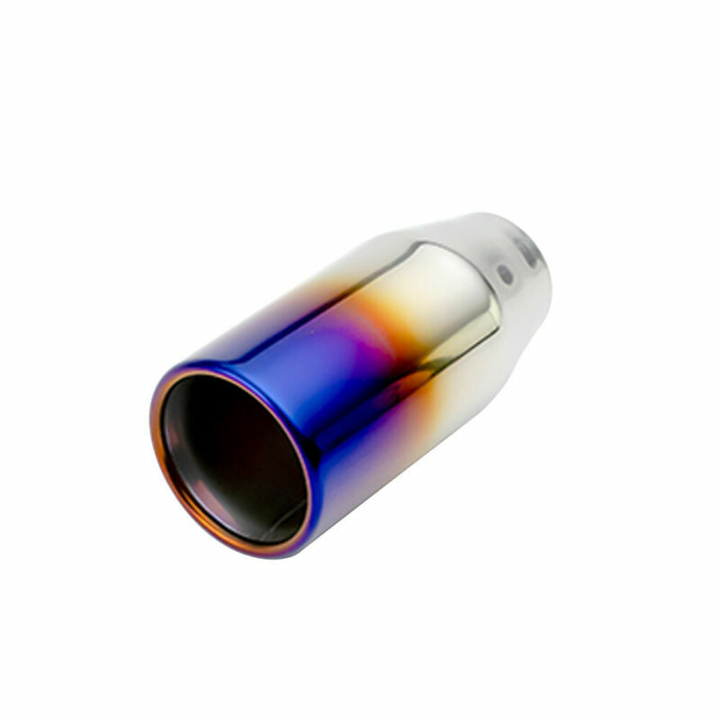 Blue Universal 2'' ID 3.5'' OD Exhaust End Tips Muffler Pipe Tip 150mm Length