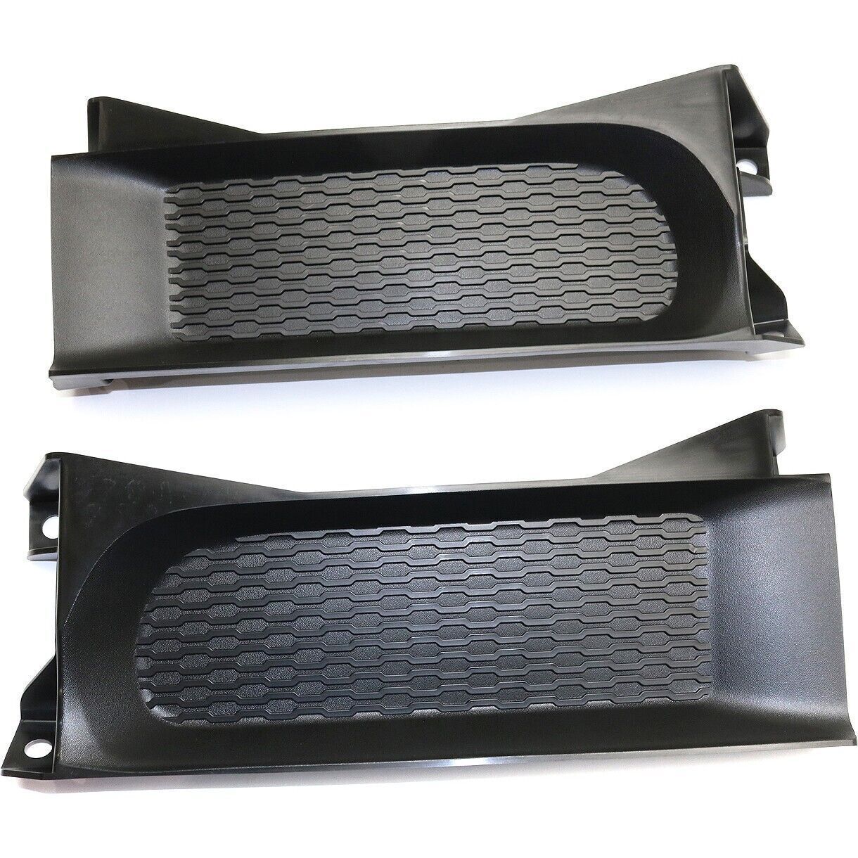 Pair front bumper decked fog lamp covers ABS for Ram 1500 2013-2018