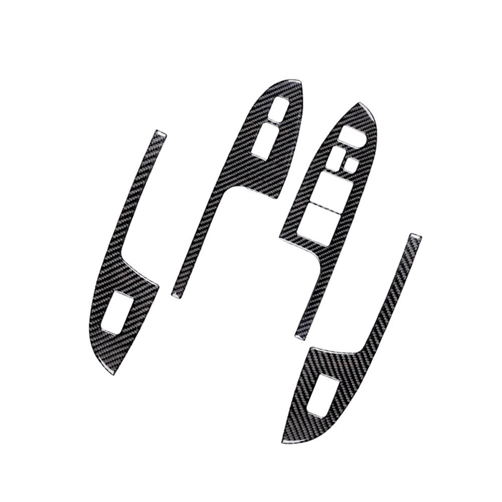 Carbon Fiber Window Switch Panel Trim Cover for Honda Accord Sedan 2003-2007