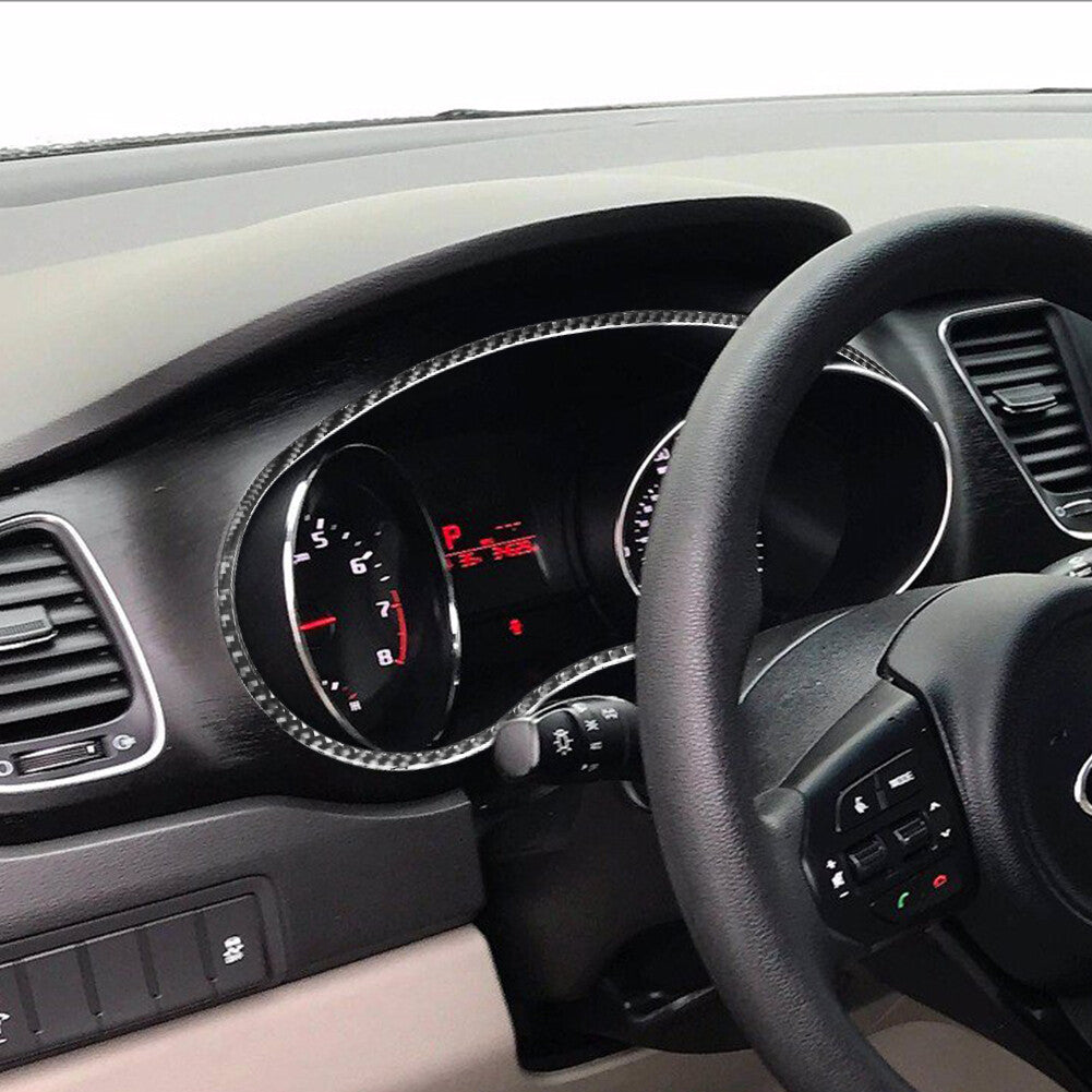 Carbon Fiber Speedometer Surround Frame Trim Cover for KIA Sedona 2015-2016