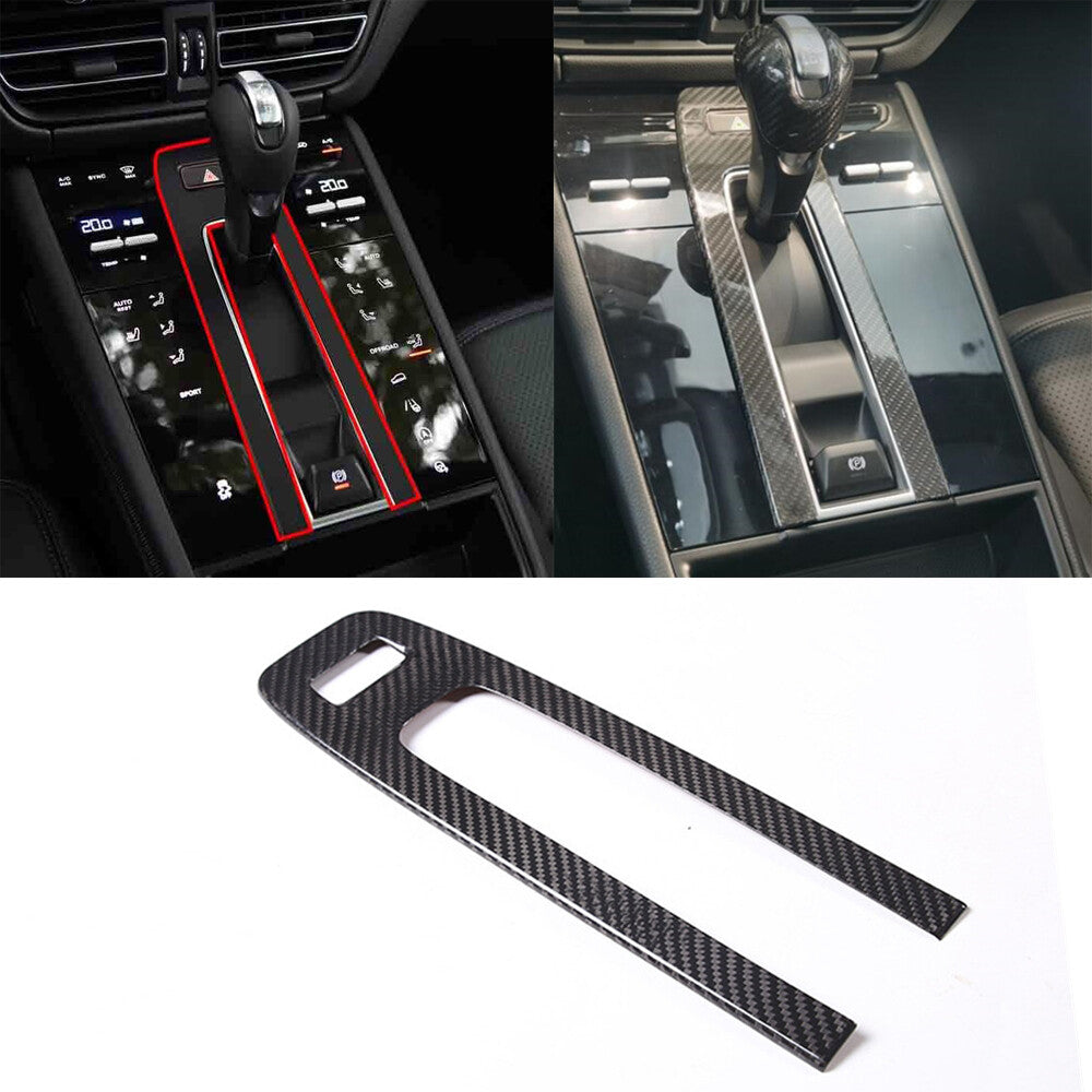 for Porsche Macan 2022-2023 Car Warning Light Lamp Switch Trim Real Carbon Fiber