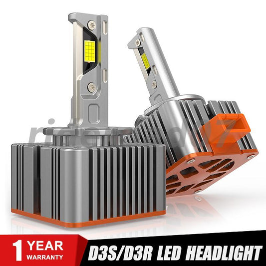 2X LED Headlight Bulbs D3S D3R 100W 6000K Super White HID Xenon Conversion Kit
