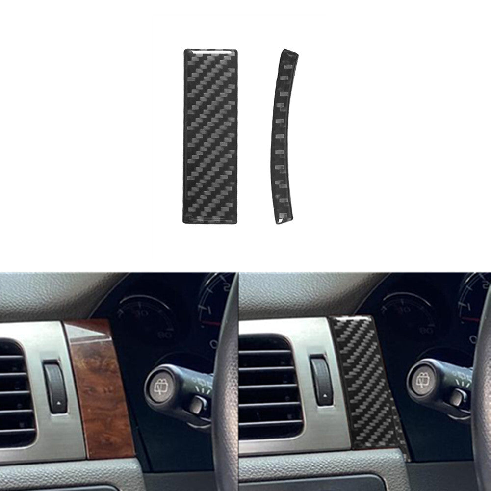 Carbon Fiber Left Of Speedometer Cover Trim For Silverado/tahoe/ for sierra 2007-2014