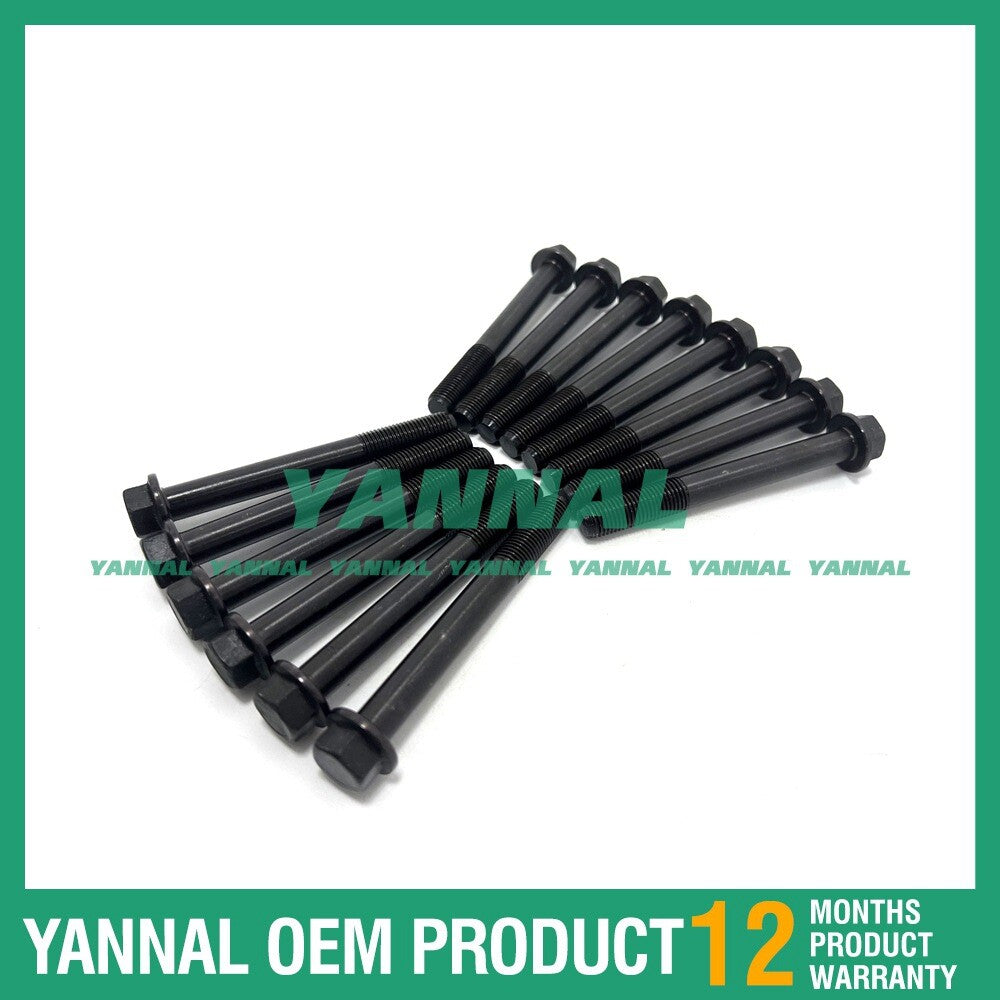 14X cylinder head bolts for Yanmar 3TNE66 excavator engine parts