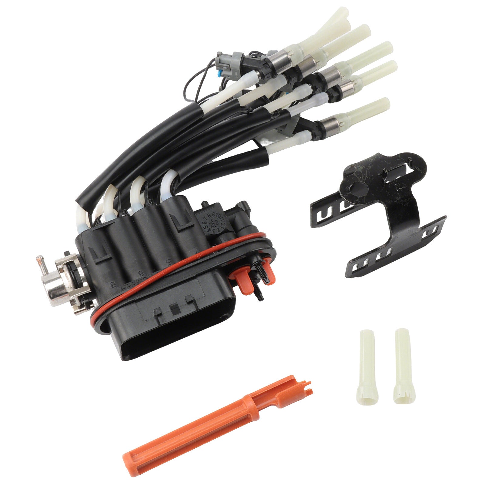 Fit for Chevy for GMC Pickup Truck V8 8-Port Spider Fuel Injector w/Retaining Bracket