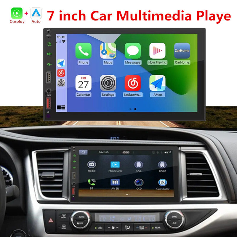 Car Radio MP5 Bluetooth Multimedia Player For Carplay Android Auto Audio Stereo
