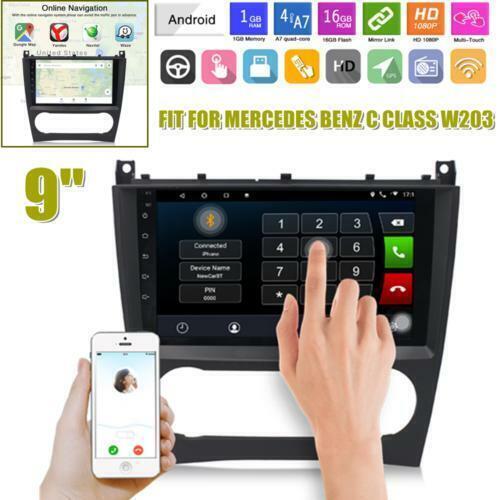 9 2Din Android 10.1 1+16GB Stereo Radio Wifi Fit for Mercedes-Benz C CLASS W203