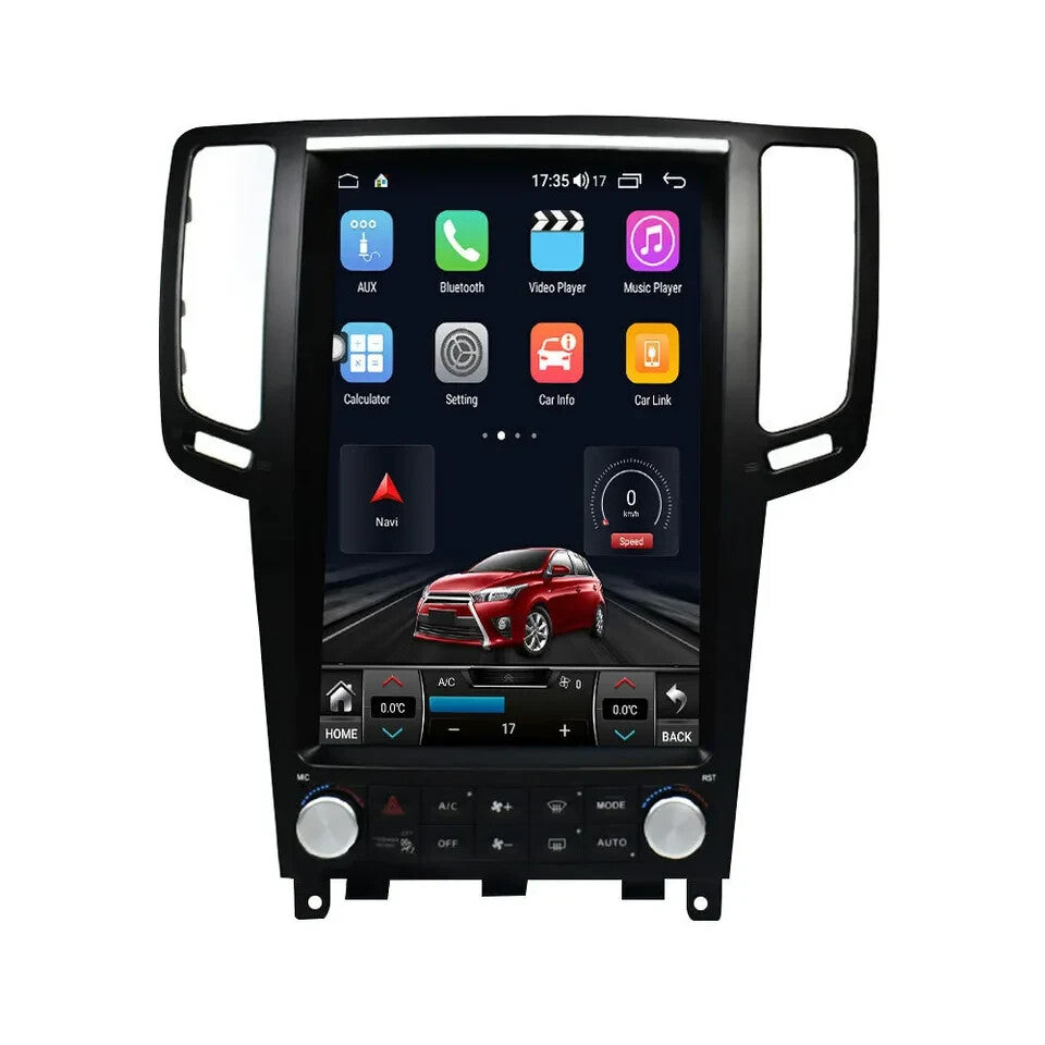 for Infiniti G35 G37 2007-15 12.1 Android for Tesla Vertical Screen Car Gps Radio