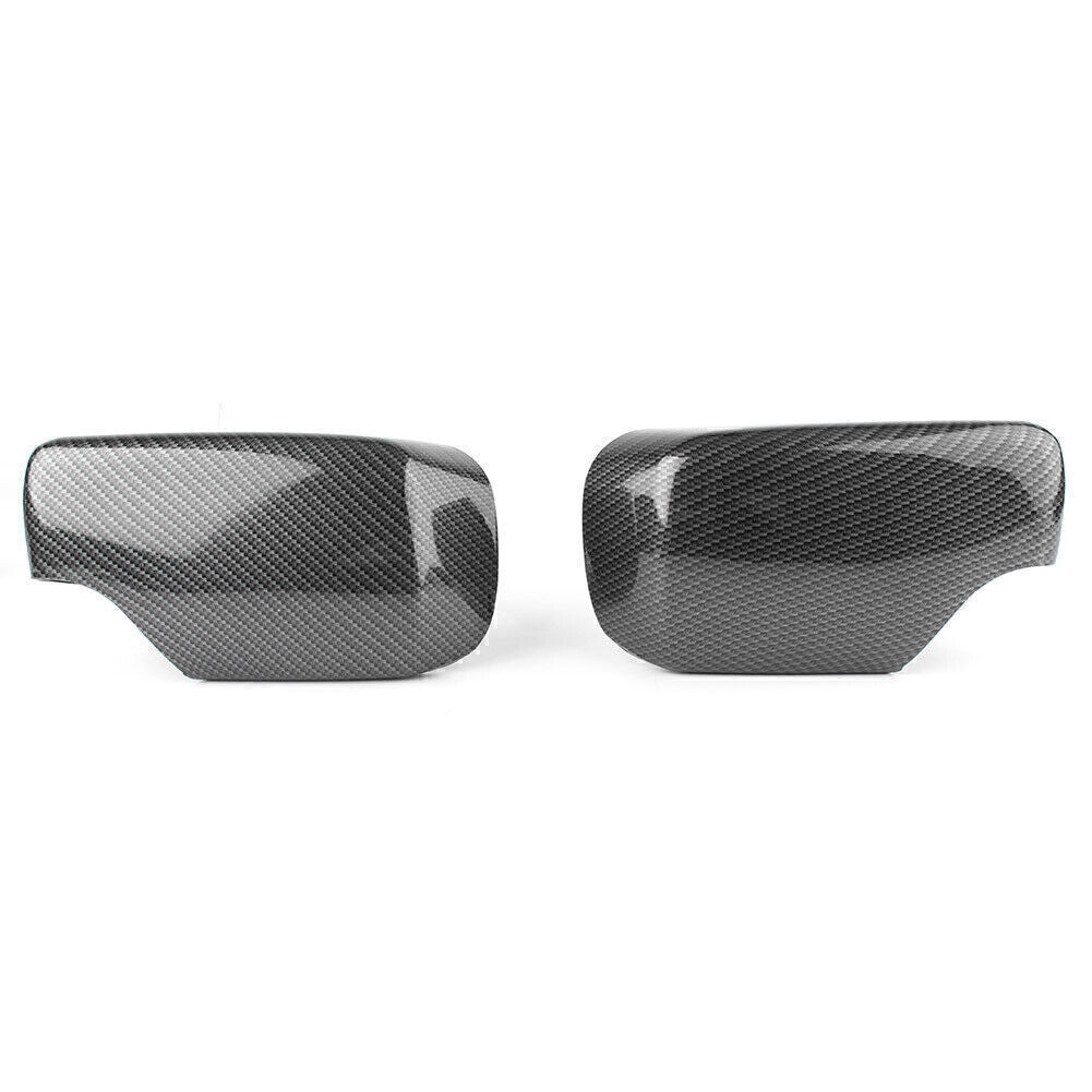 Fit for BMW E46 3 Series 1998-05 Carbon Fiber Black Rear View Side Mirror Cover Cap