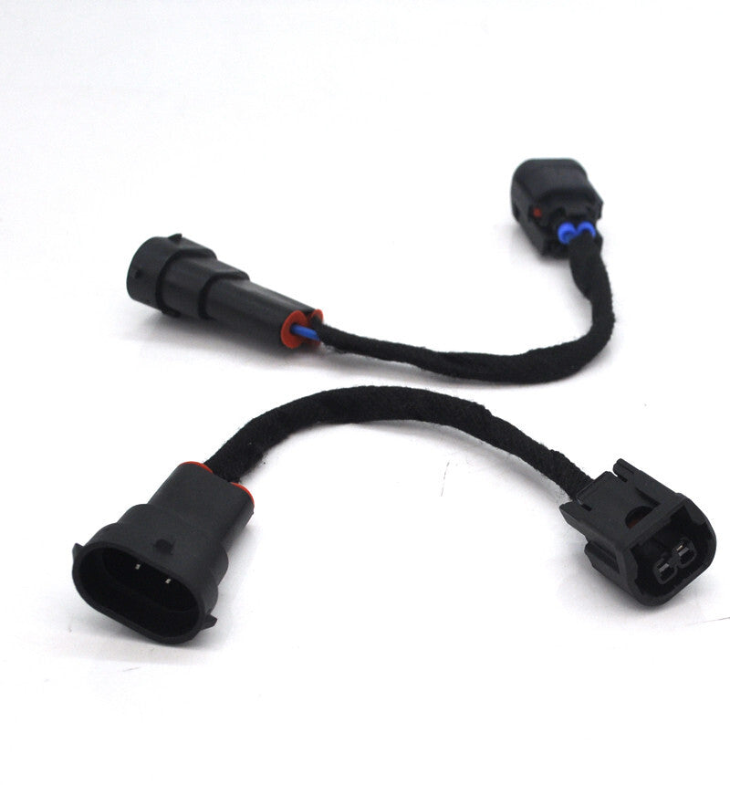 2 Fog Light Adapter Harness for 13-15 for Honda Accord 4dr H8 Halogen to 2016-17 LED