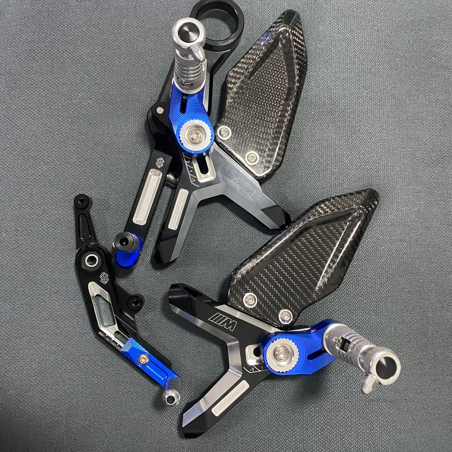for BMW S1000RR M1000RR Footrest Kit Foot Peg Rear Adjustable Footrest 2019-2024