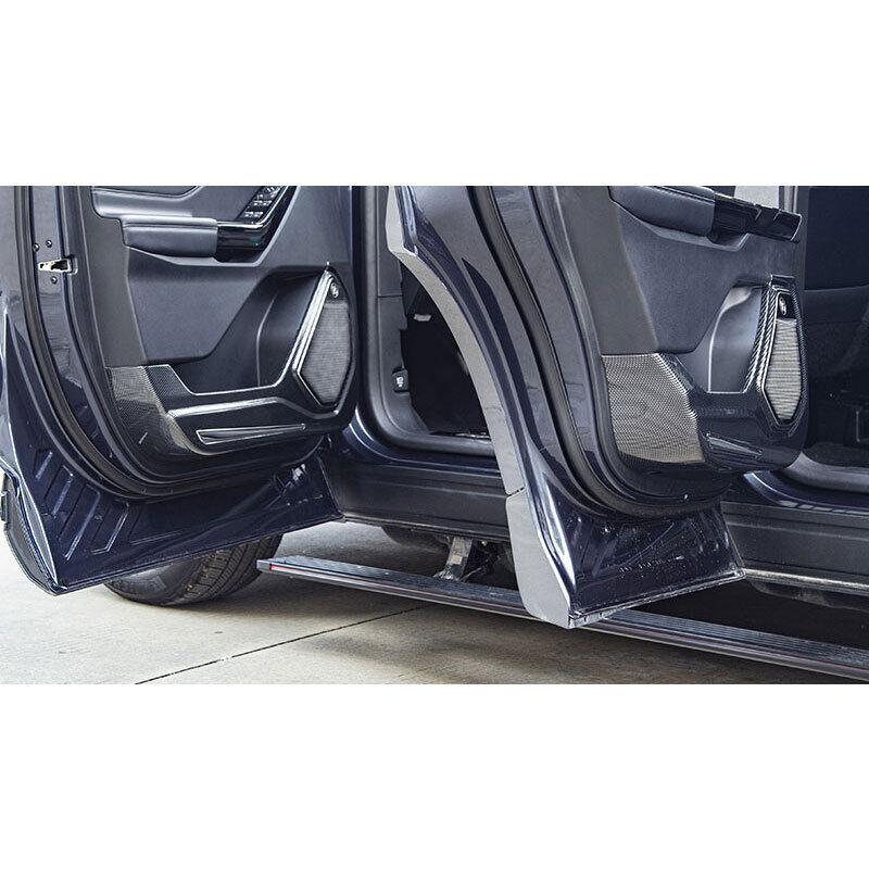 Carbon Fiber ABS Inner Door Anti-Kick Panel Cover Trim for Ford Explorer 20-2022
