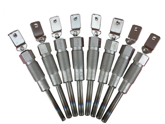 (8) for FORD DIESEL GLOWPLUG SET GLOW PLUGS 6.9L 6.9 1983-1987 F350 F250 GLOW PLUG