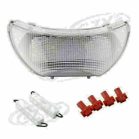 Clear LED Rear Tail Brake Stop Light Turn Signals Fit 2004-2007 for Honda CBR600 F4I