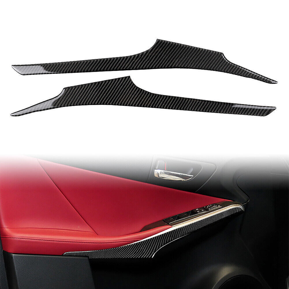 2 Pcs Interior Door Armrest Panel Trim for Lexus IS250 IS300 IS350 2014-2018