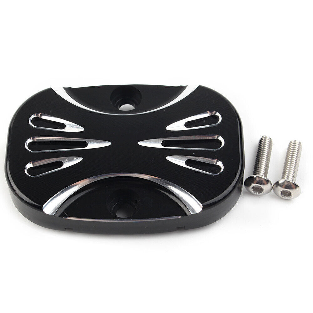 CNC Cut Rear Brake Master Cylinder Cover for Harley Electra Glide Road King FLHT