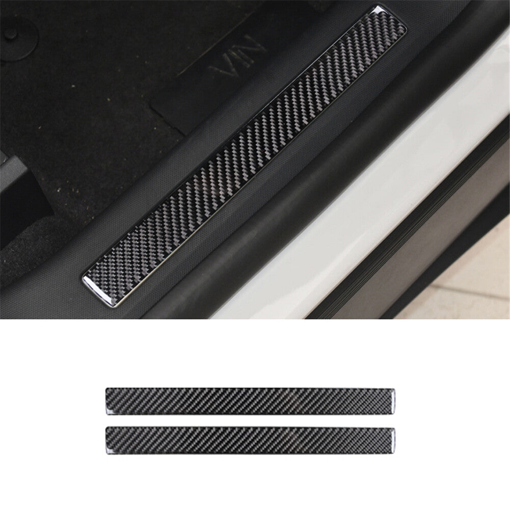 Carbon Fiber Door Sill Accent Cover Trim  for ford  for Mustang Mach-E 2021-2022