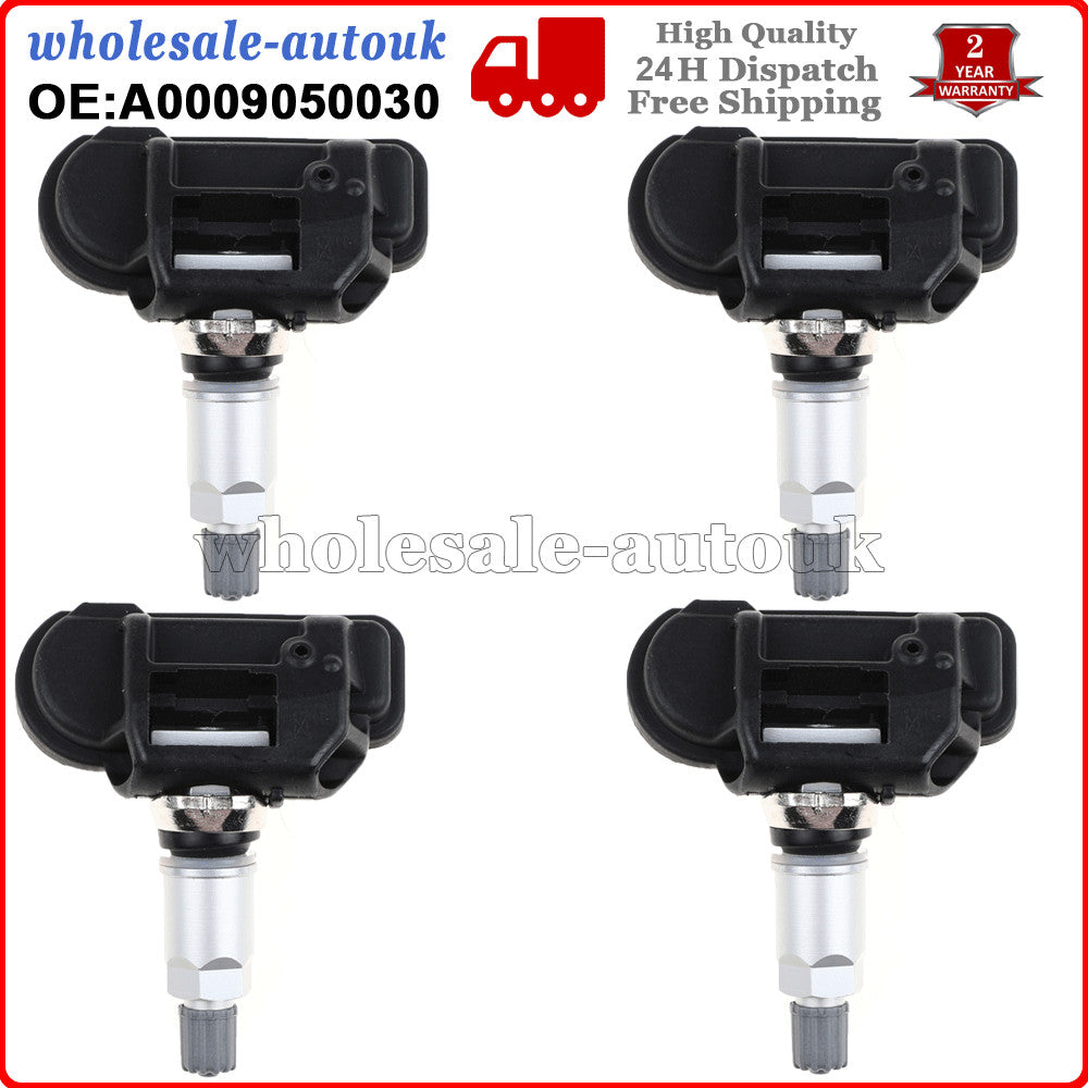 4x TPMS Tyre Pressure Sensor Valve for Mercedes-Benz W204 W205 C204 A0009050030