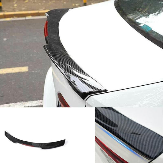 Rear Boot ABS Carbon Fiber Spoiler Wing Flap for Volkswagen for Jetta 19-20 2023