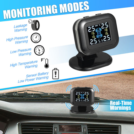 Tire Pressure Monitoring System Kit with 4 TPMS Sensors - TPMS Tire Pressure Monitor