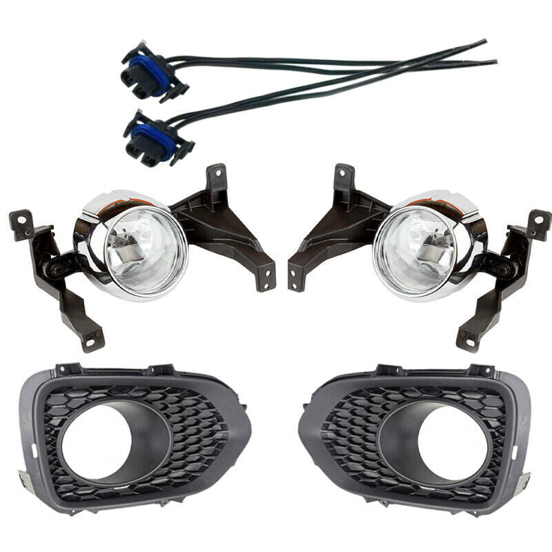 Set Front Bumper Fog Light Lamp Cover Connector for KIA Sorento 2010 2011-2012