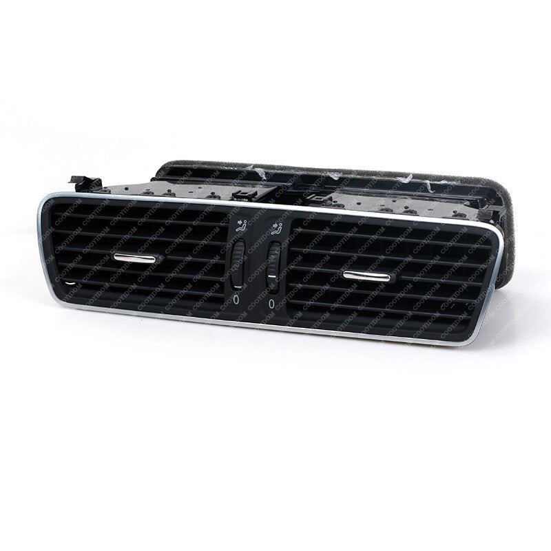 ?? for VW for PASSAT B6 B7 CC Black Central Chrome Front Dash Central Air Vent ??
