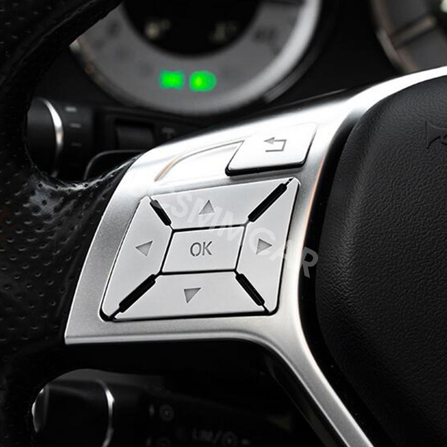 Fit For 2011-2013 for Mercedes Benz C-Class W204 Steering Wheel Button Trim Cover