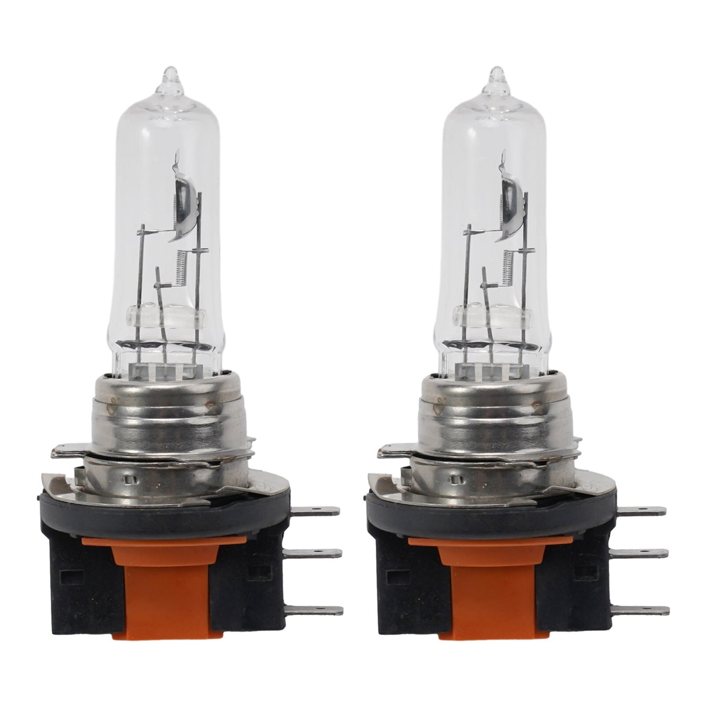 2x H15 12V 15/55W Halogen Headlight Bulbs For Car High Beam Bulbs