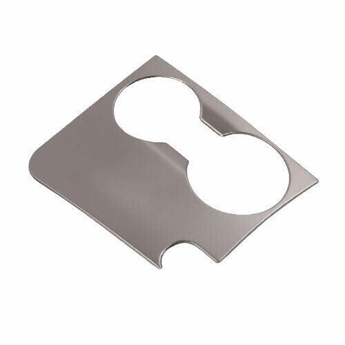 Middle Console Drinking Glass Cover Trim for Kia Sportage R 11-2016 Silver Steel