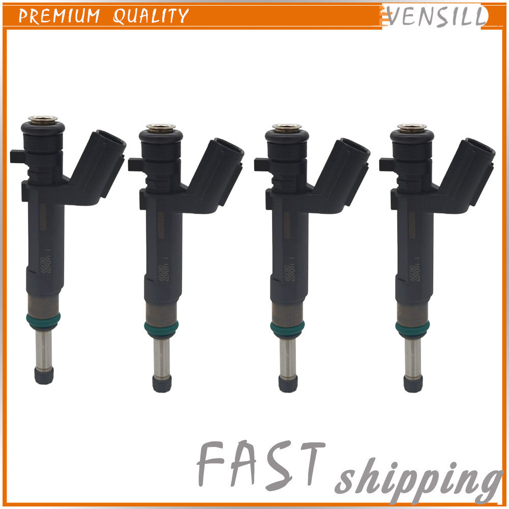 4PCS Fuel Injectors 16600-1KT0A for Nissan Versa 2012-19 Versa Note 2014-16 1.6L
