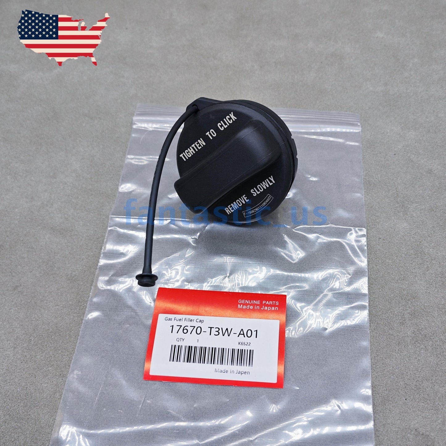 New fuel filler cap for Honda for Civic 2006-2015 (pilot models), 2009-2015 HR-V, 2016-2017.