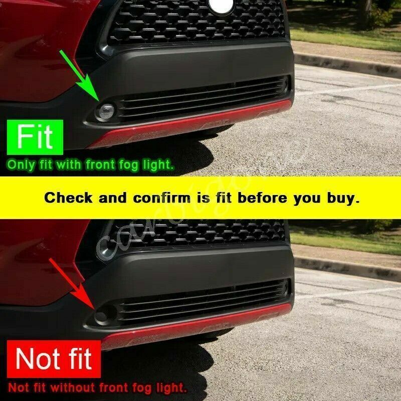 Chrome Front Fog Lamp Light Cover Trim ABS for Toyota for Corolla Cross 2020-2023