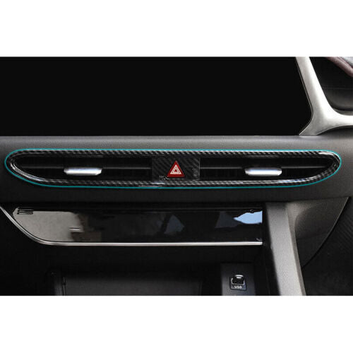 for Hyundai Sonata 2020-2022 Carbon Fiber ABS Central Air Outlet Vent Cover Trim