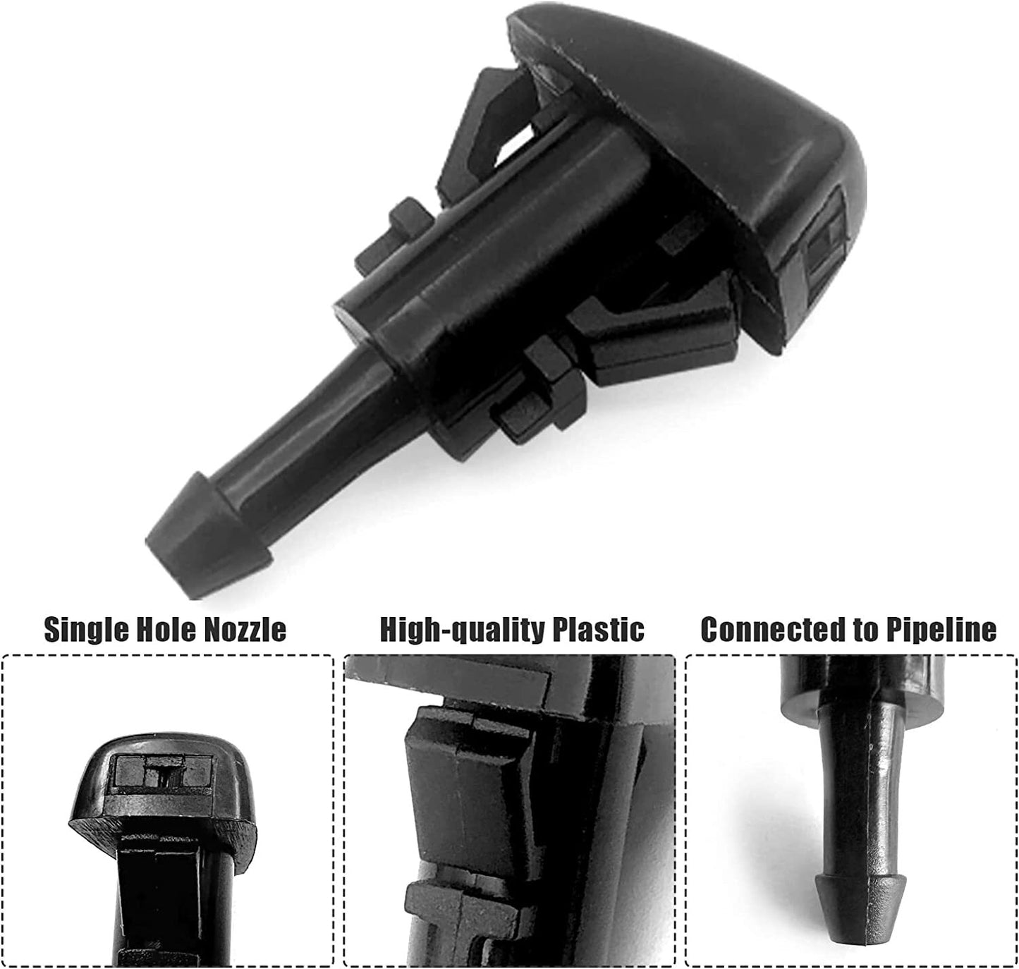 17-Piece Windshield Washing Machine Spray Nozzle Hose 5m and Connector Kit for Dodge for Jeep for RAM